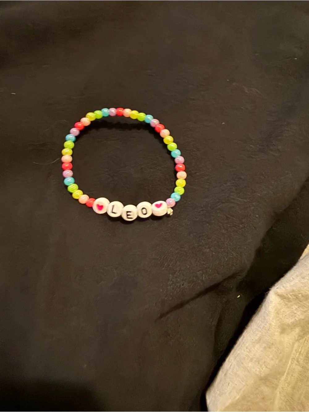 Target Kids Multicolor Bead Name Bracelet - White Letter Beads